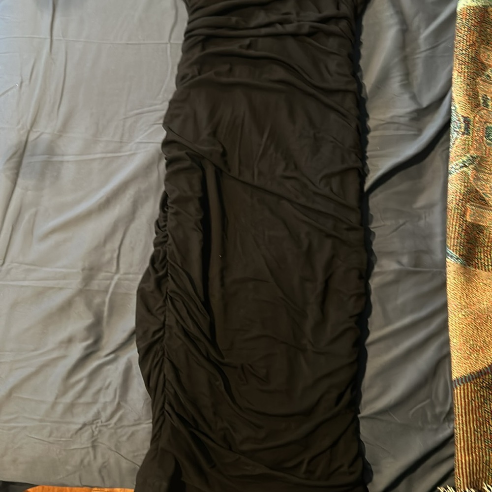 ALL FOR THE BEST MIDI DRESS BLACK